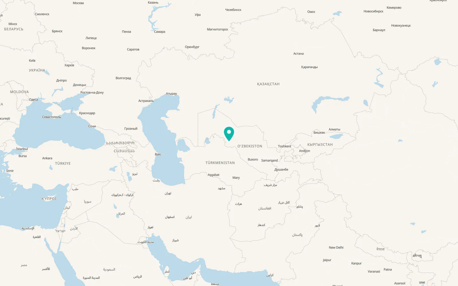 Map of Beruniy