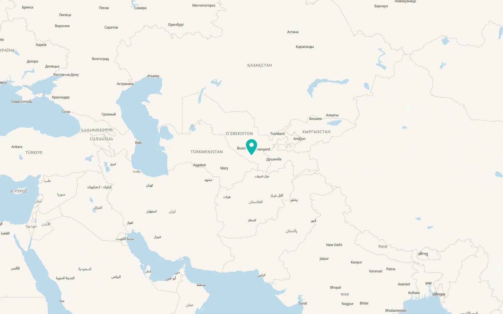 Map of Beshkent