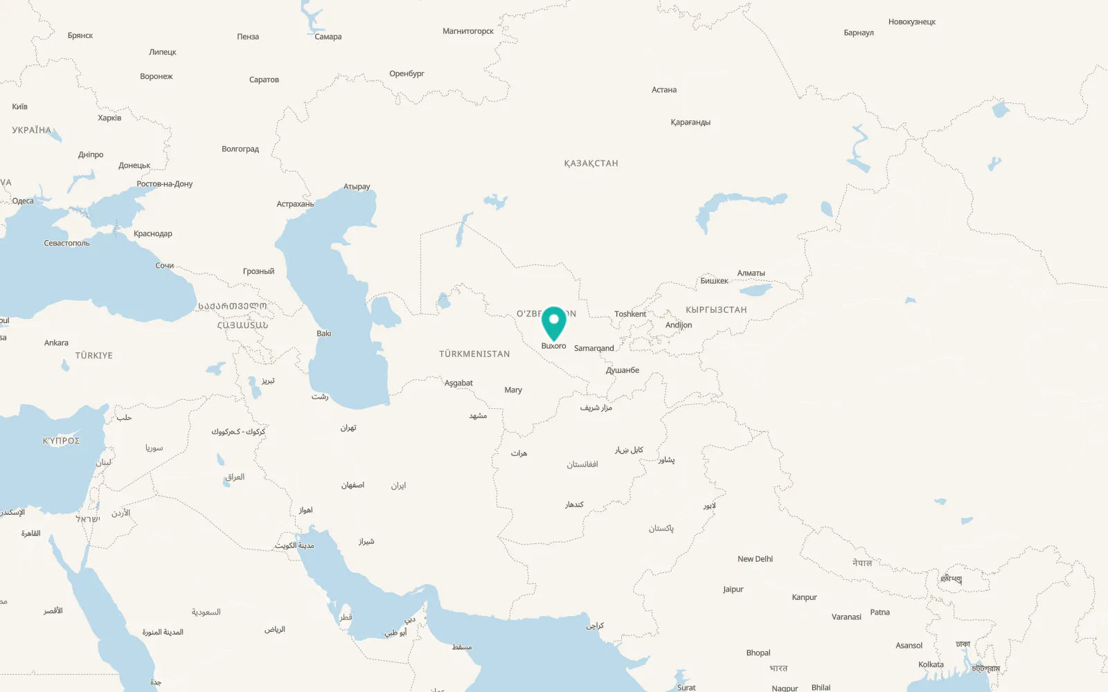 Map of Bukhara