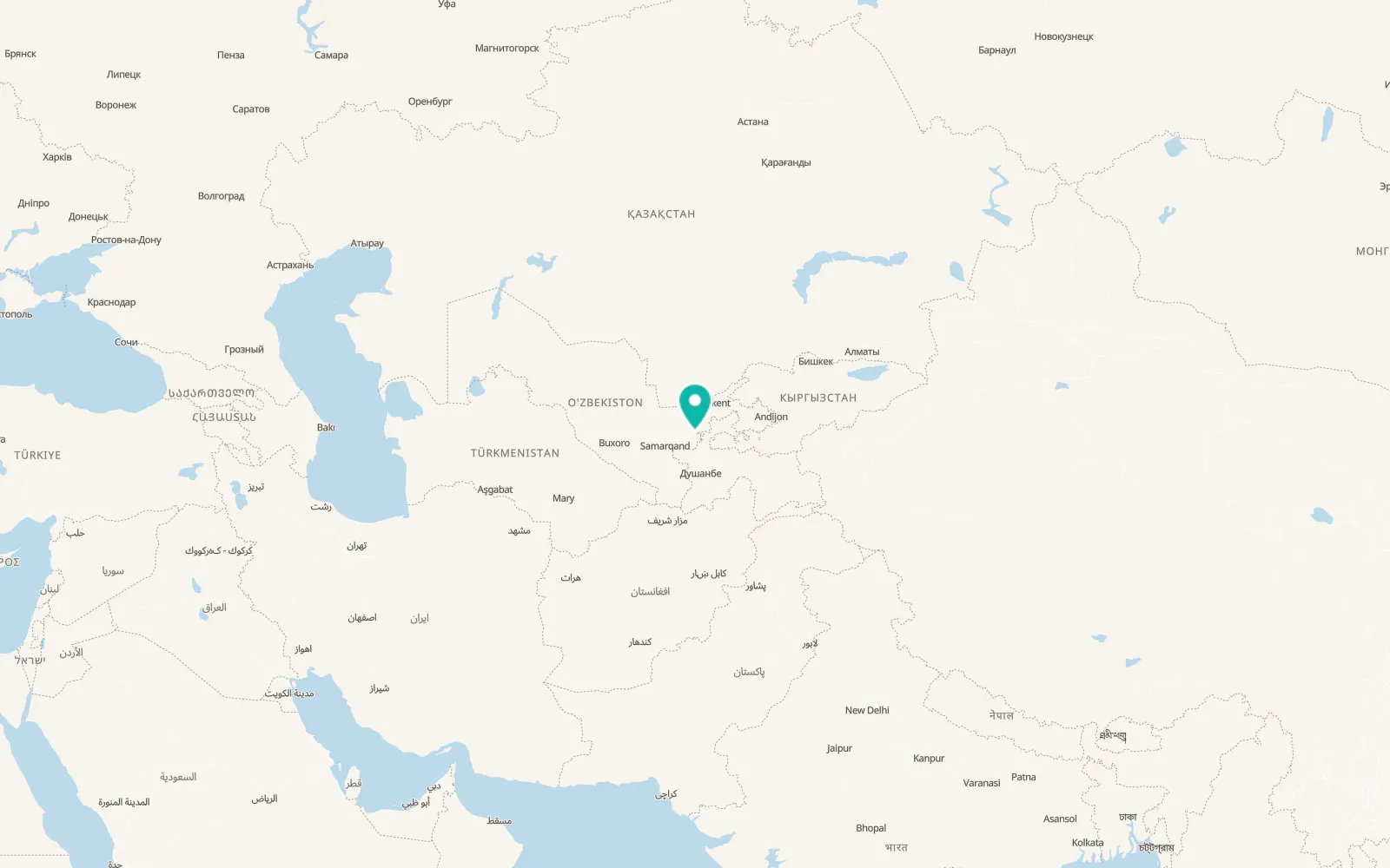 Map of Dashtobod