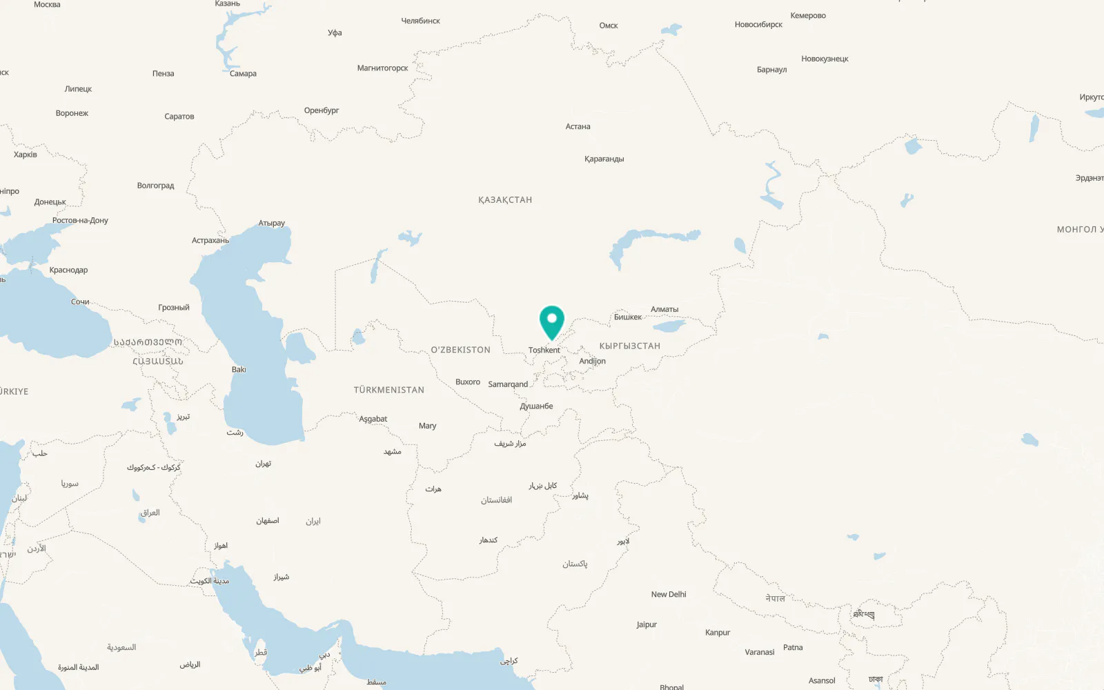 Map of G‘azalkent