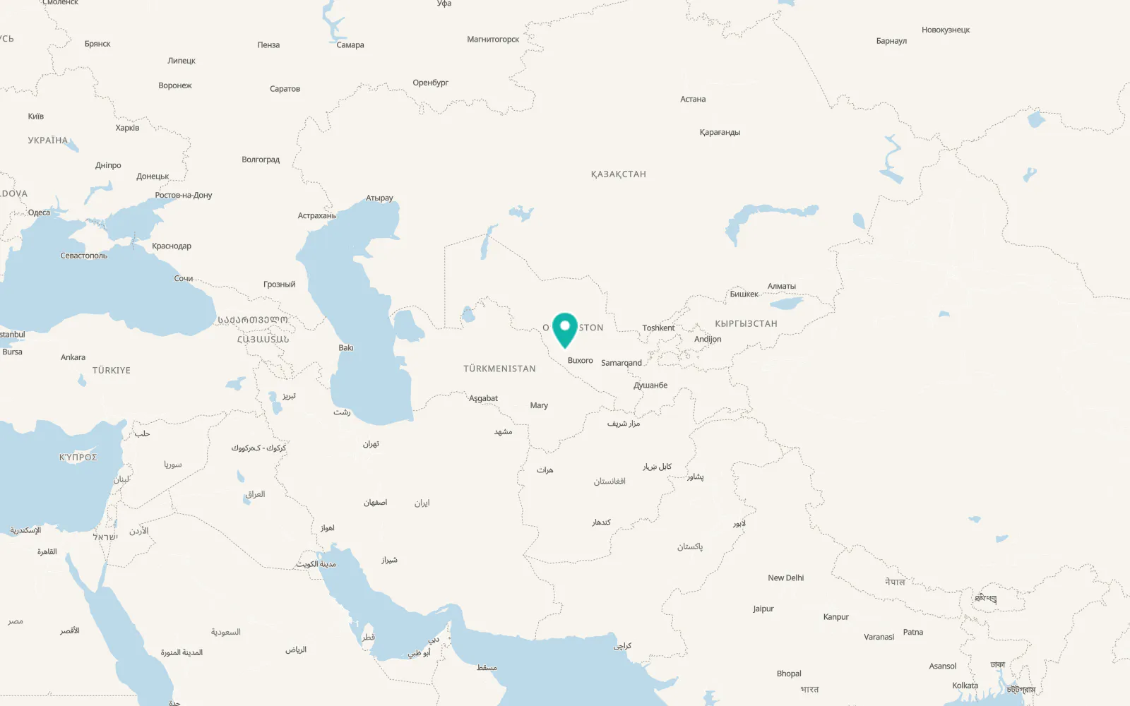 Map of Gazli