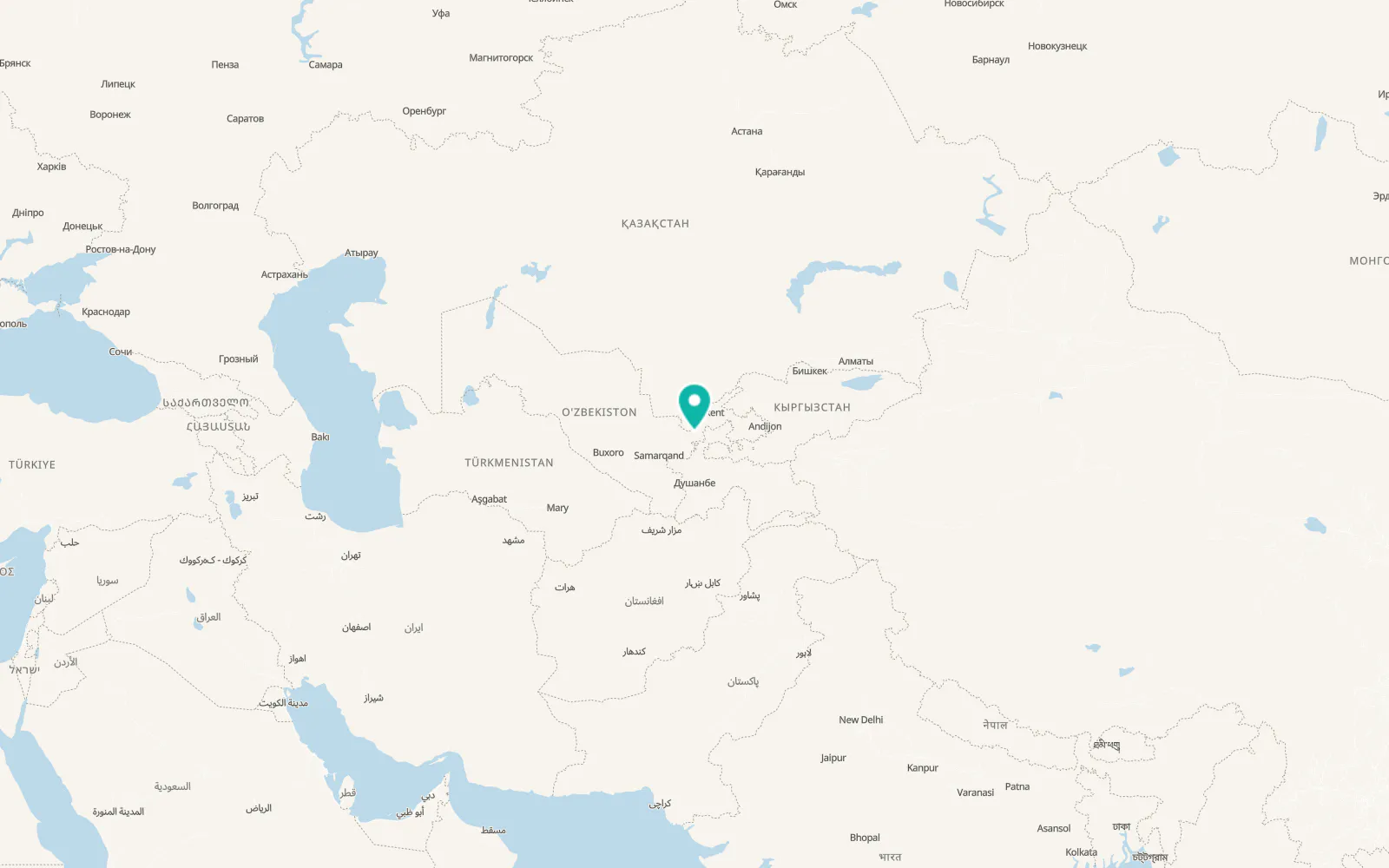 Map of Guliston