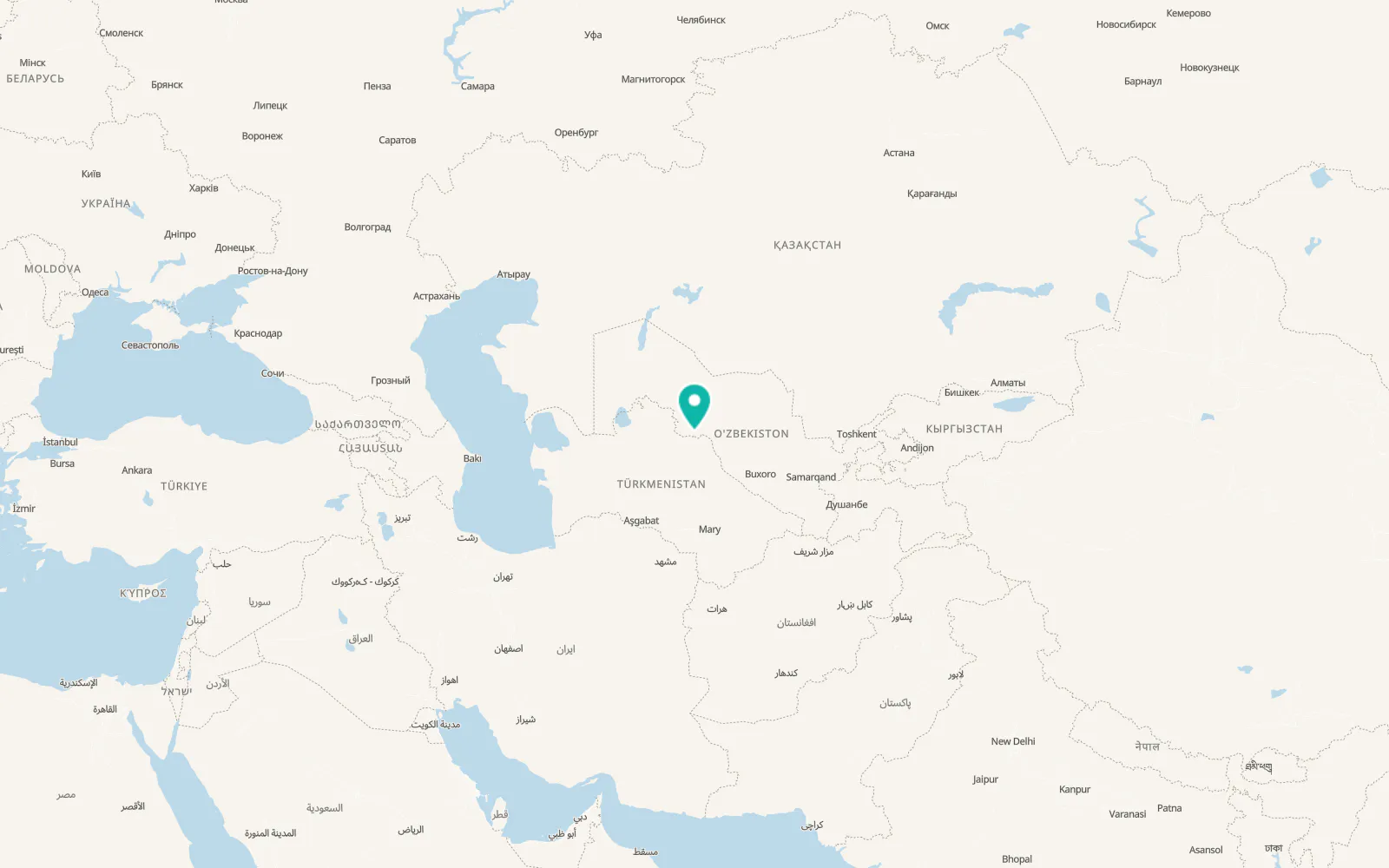 Map of Hazorasp