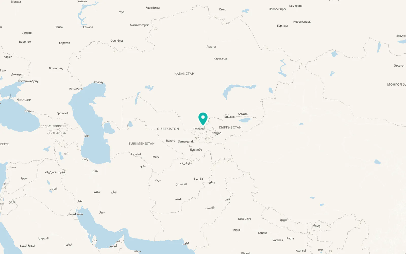 Map of Kyzyldzhar