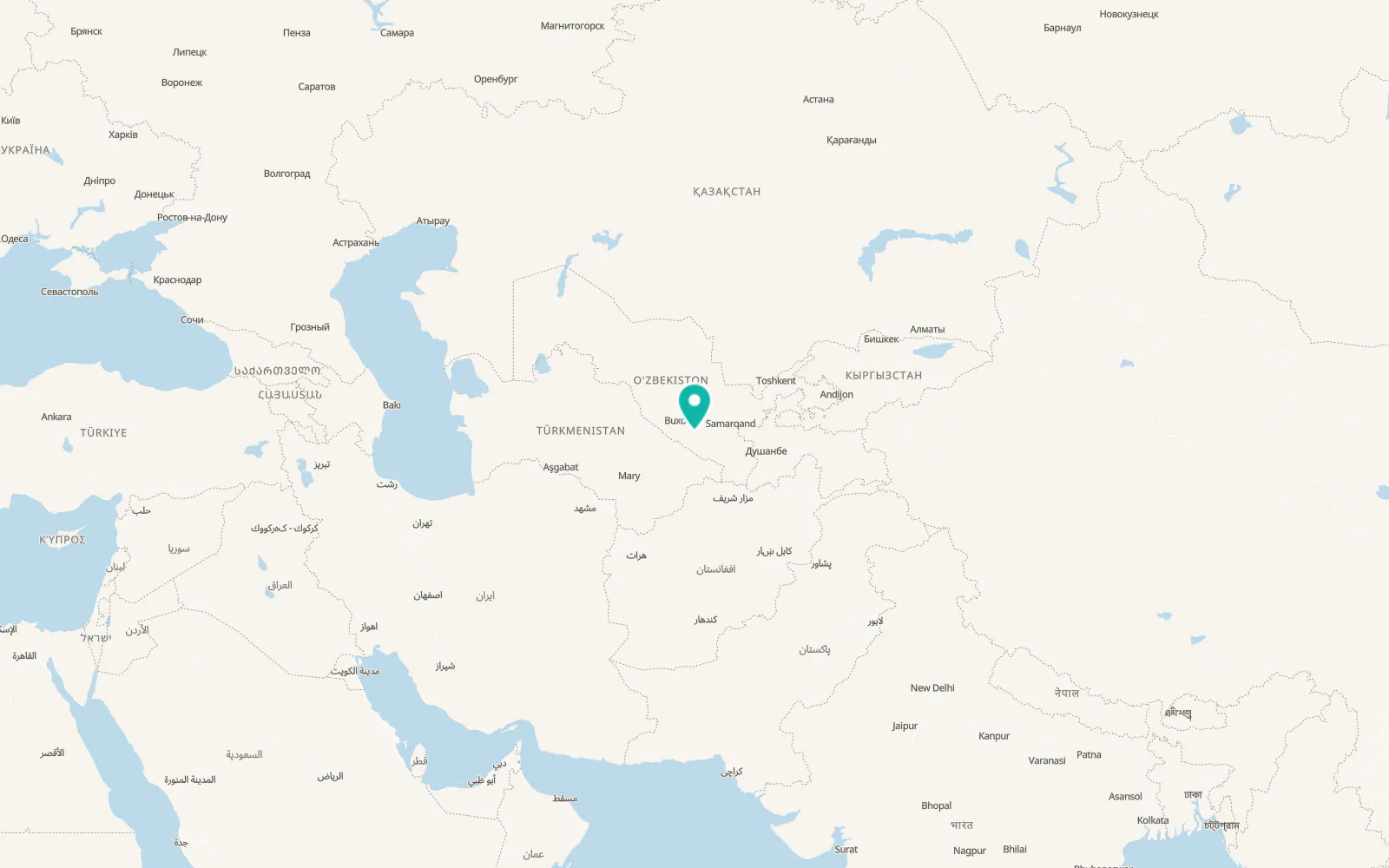 Map of Muborak