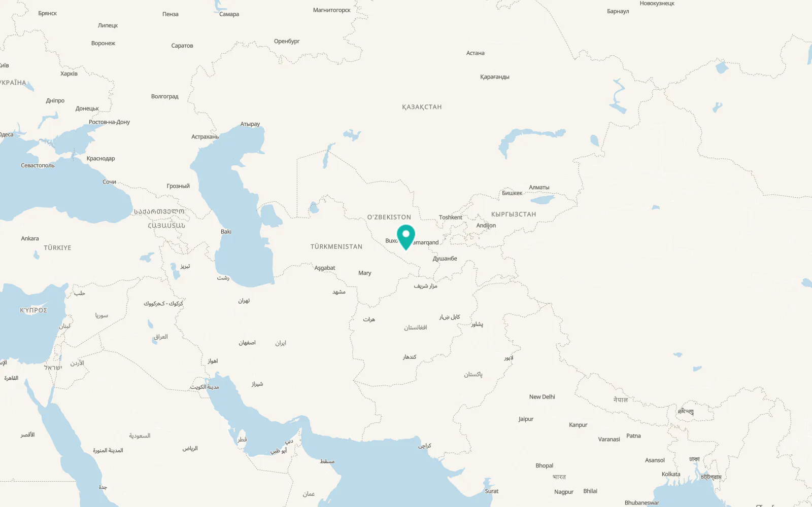 Map of Mug‘lon Shahar