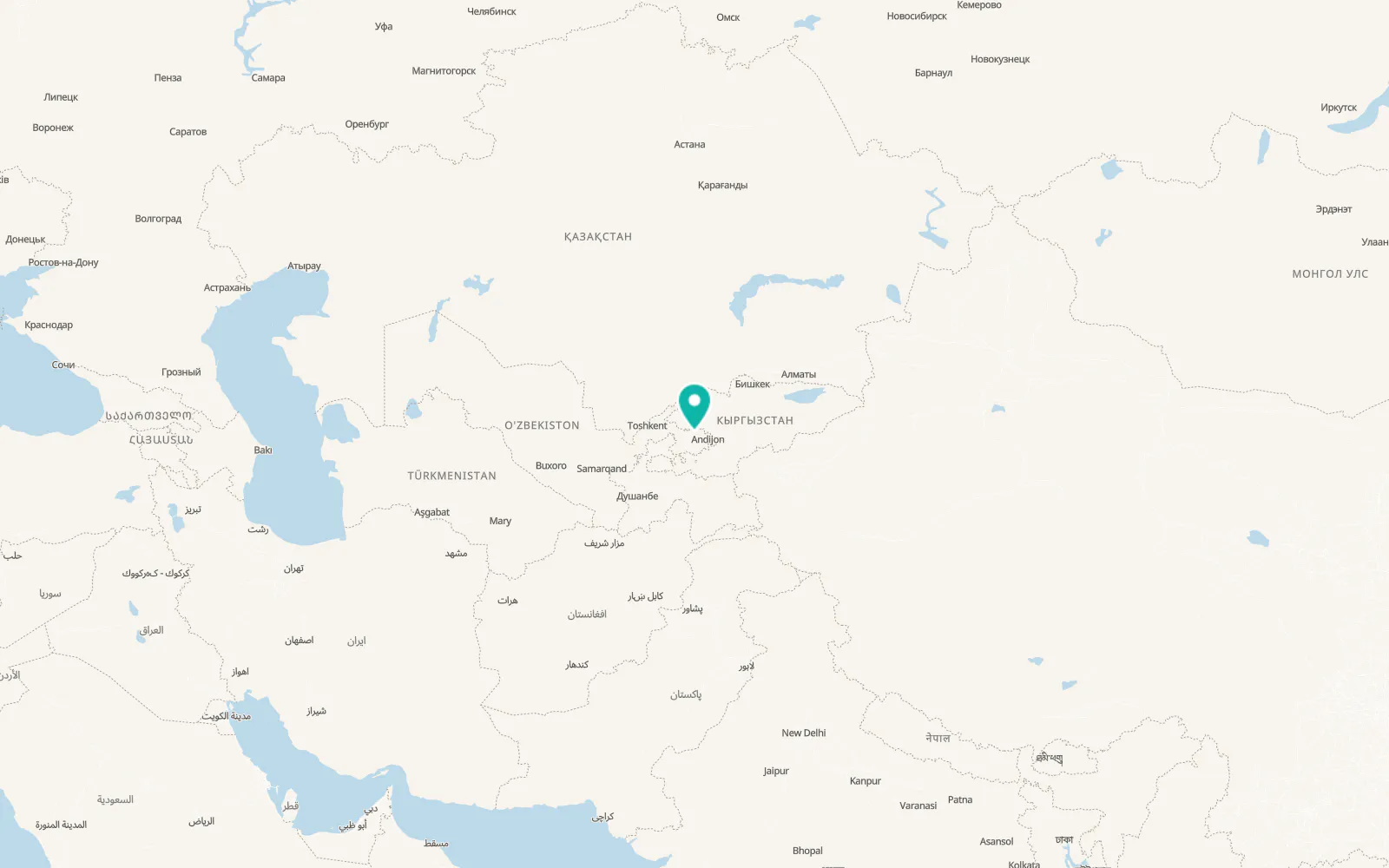 Map of Namangan