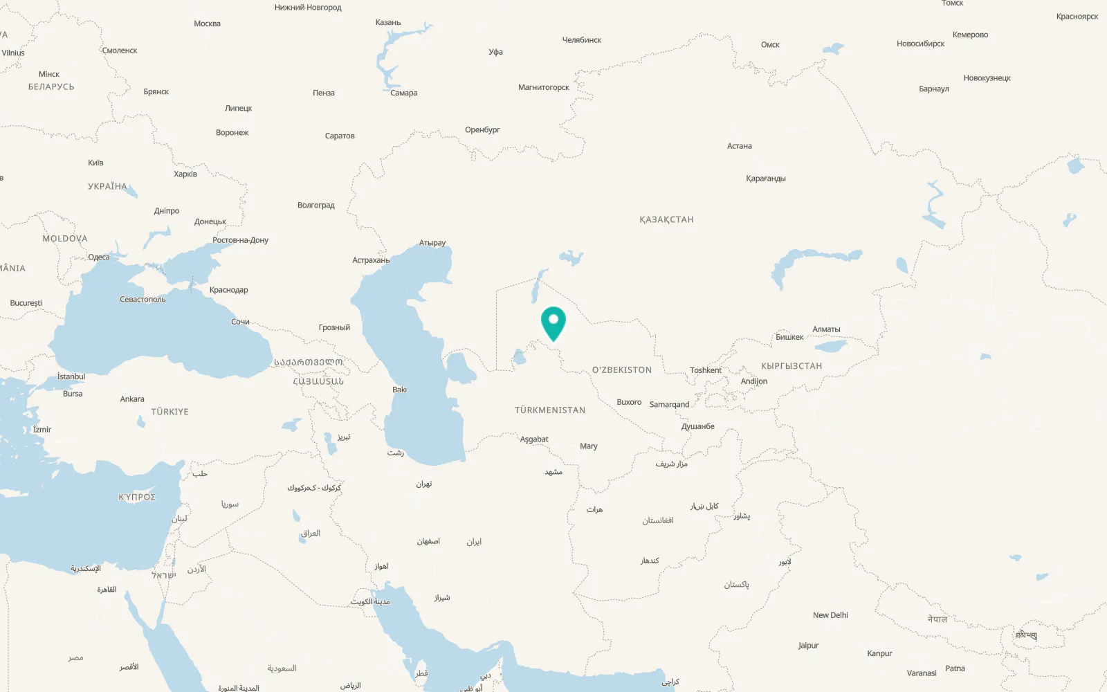 Map of Nukus