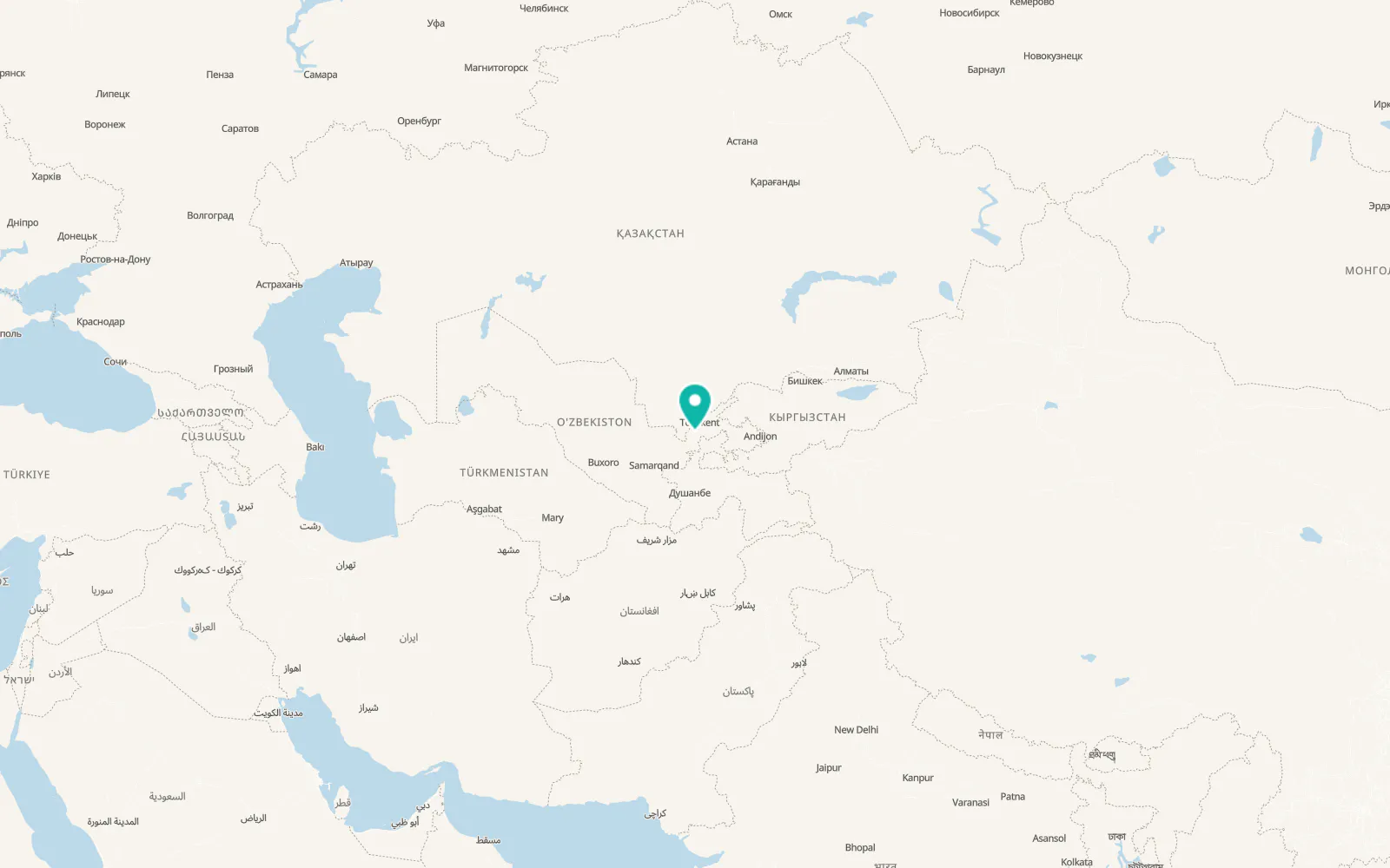 Map of Oqqo‘rg‘on
