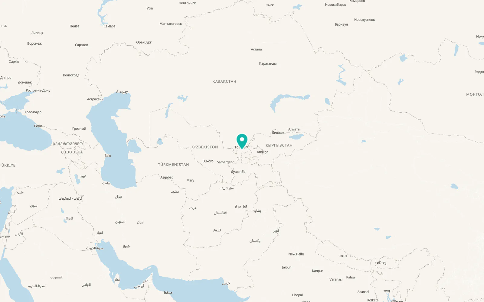 Map of Piskent