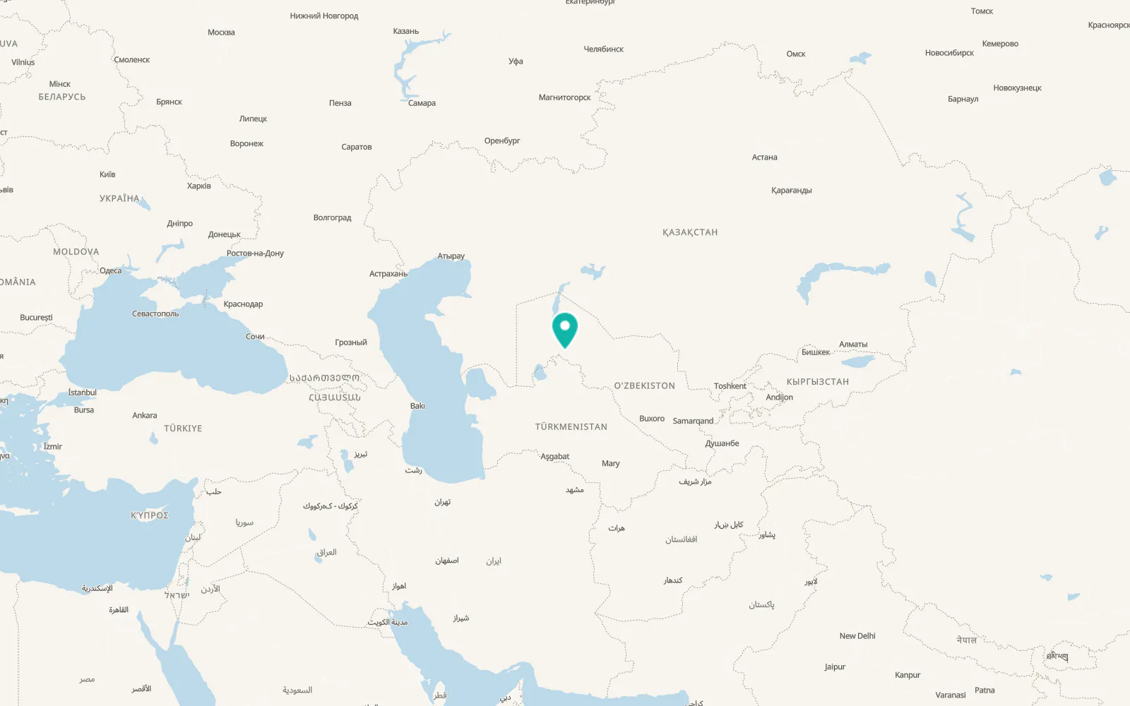 Map of Qanliko‘l