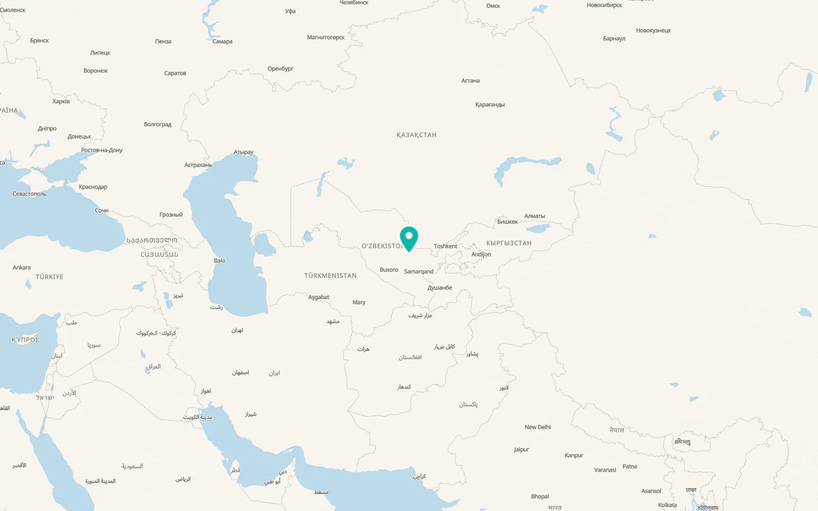 Map of Qizilcha