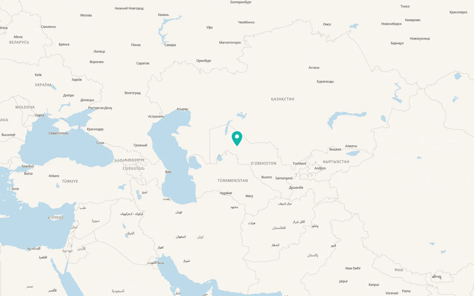 Map of Qorao‘zak