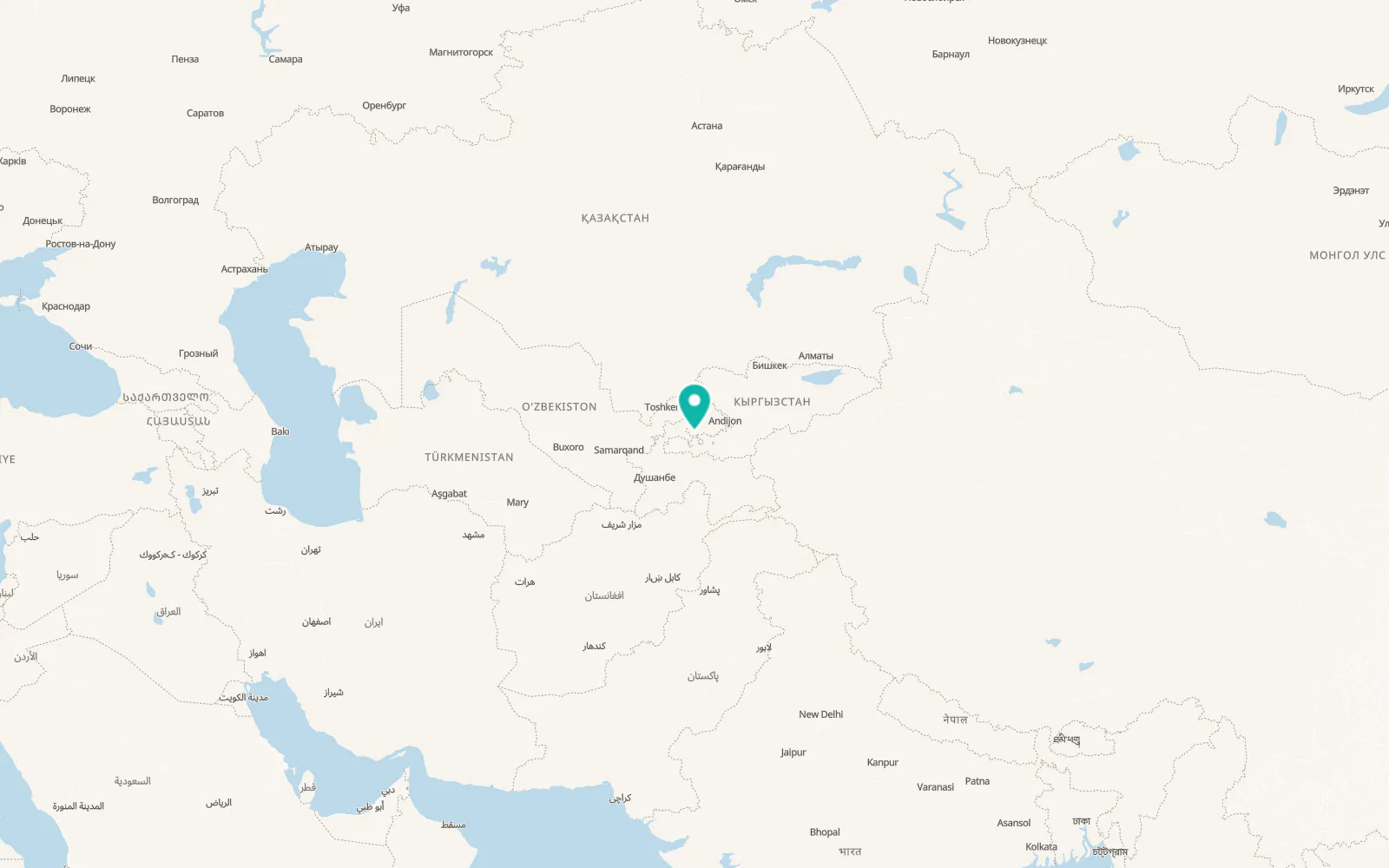 Map of Sho‘rsuv