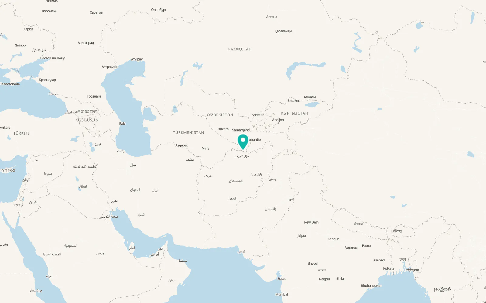 Map of Tirmiz