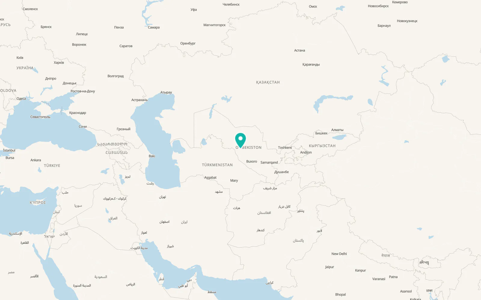 Map of Uchkuduk