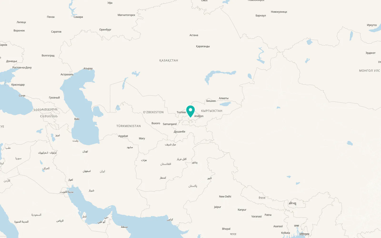 Map of Yaypan