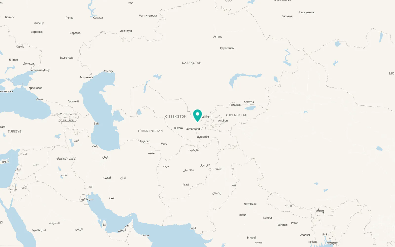 Map of Zafarobod Shaharchasi