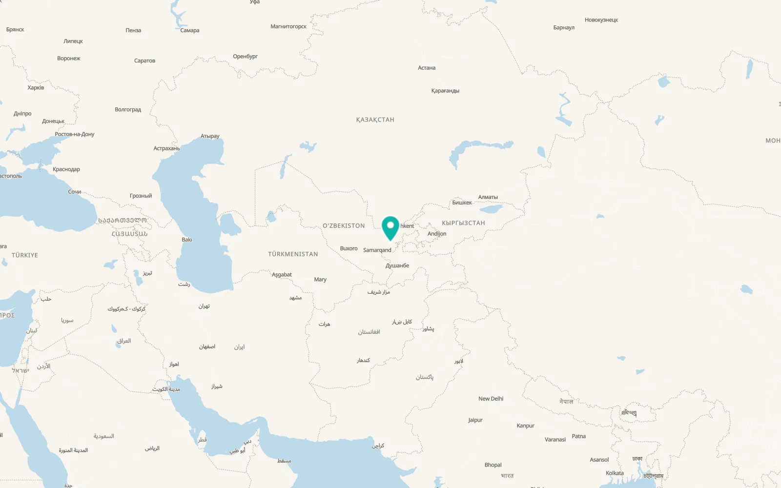 Map of Zarbdor Shaharchasi