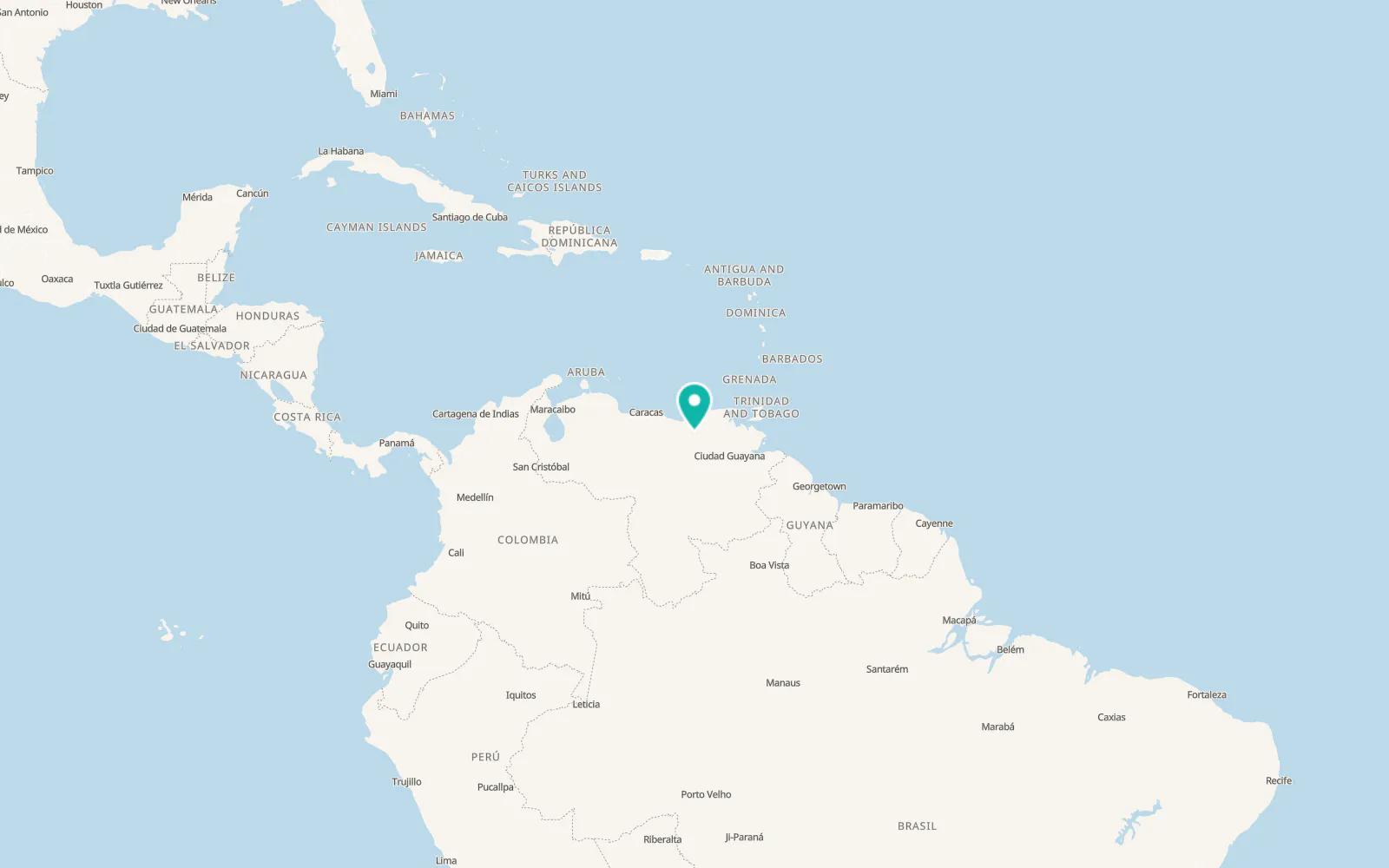 Map of Anaco