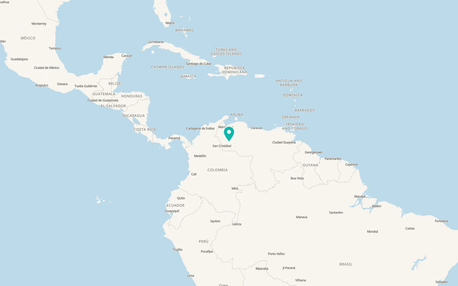 Map of Aricagua
