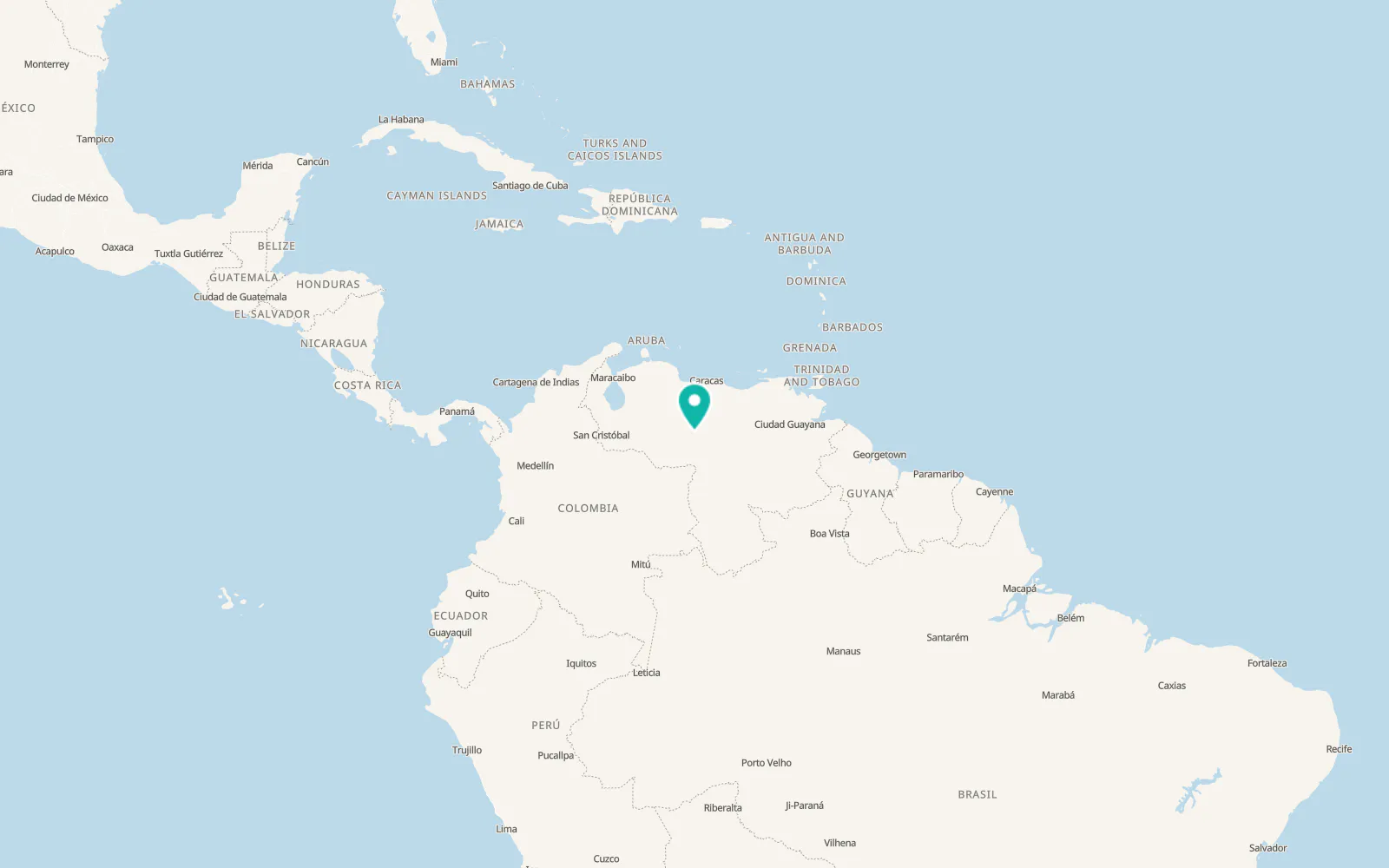 Map of Biruaca
