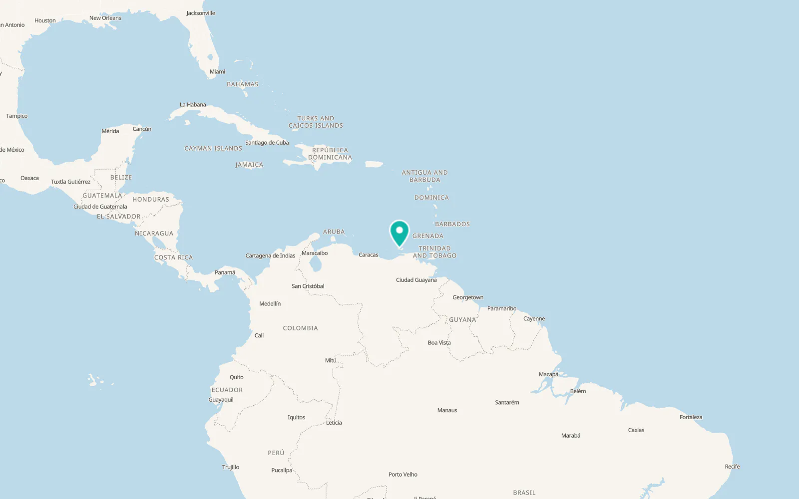 Map of Boca de Río