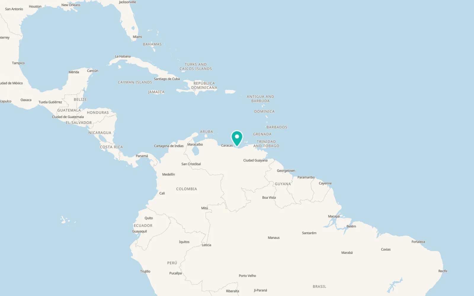Map of Boca de Uchire