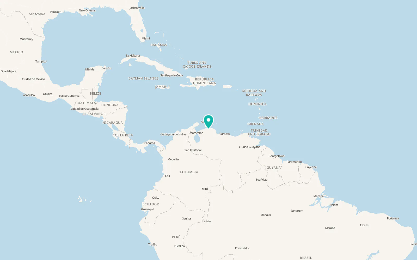 Map of Cabure