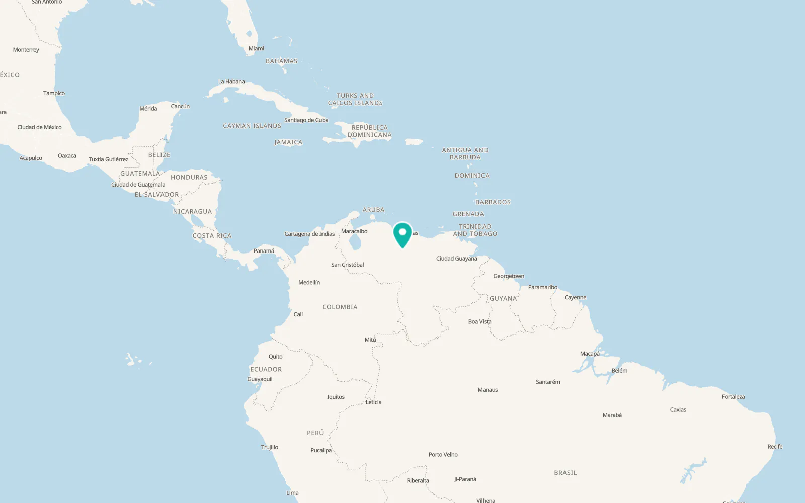 Map of Calabozo