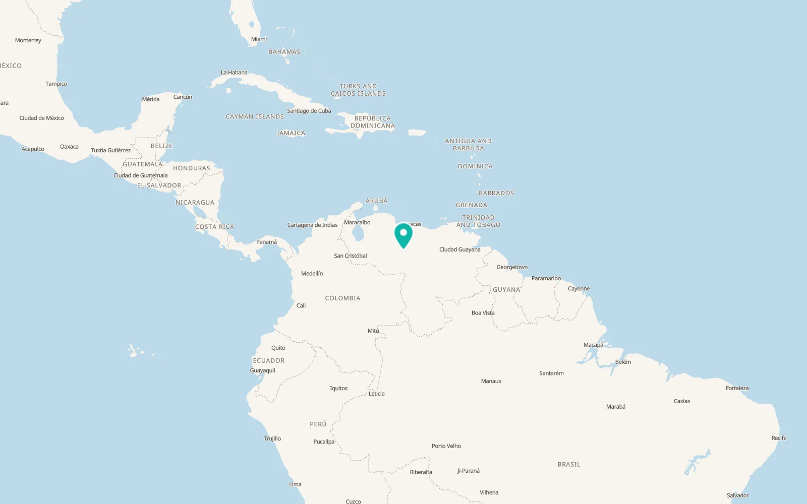 Map of Camaguán