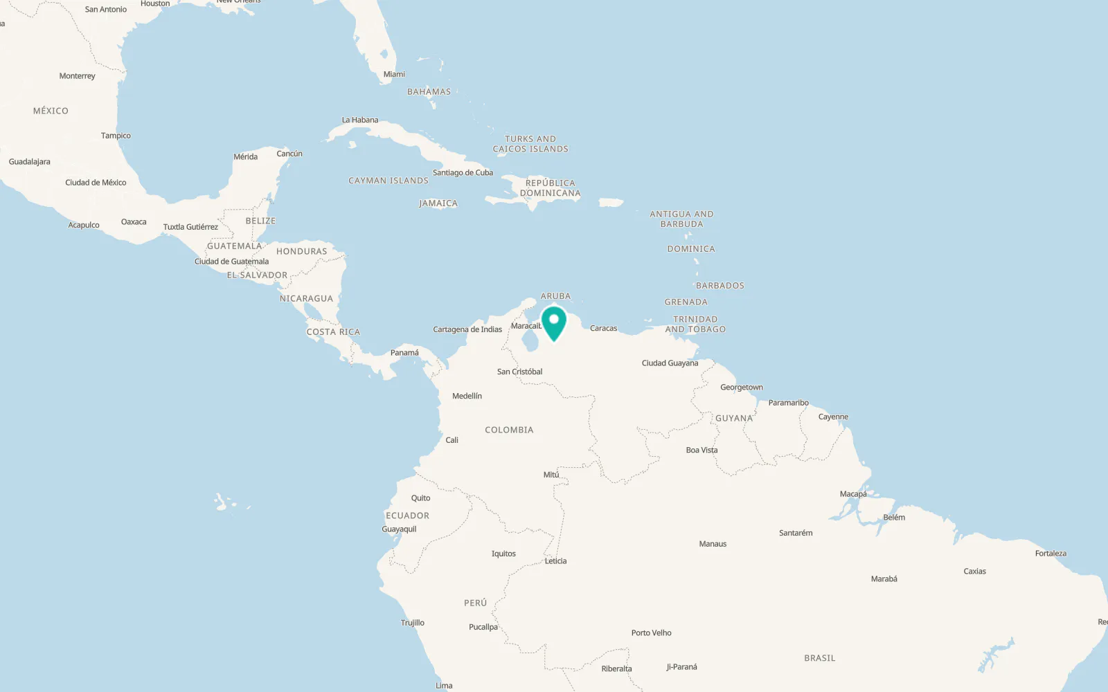 Map of Campo Elías