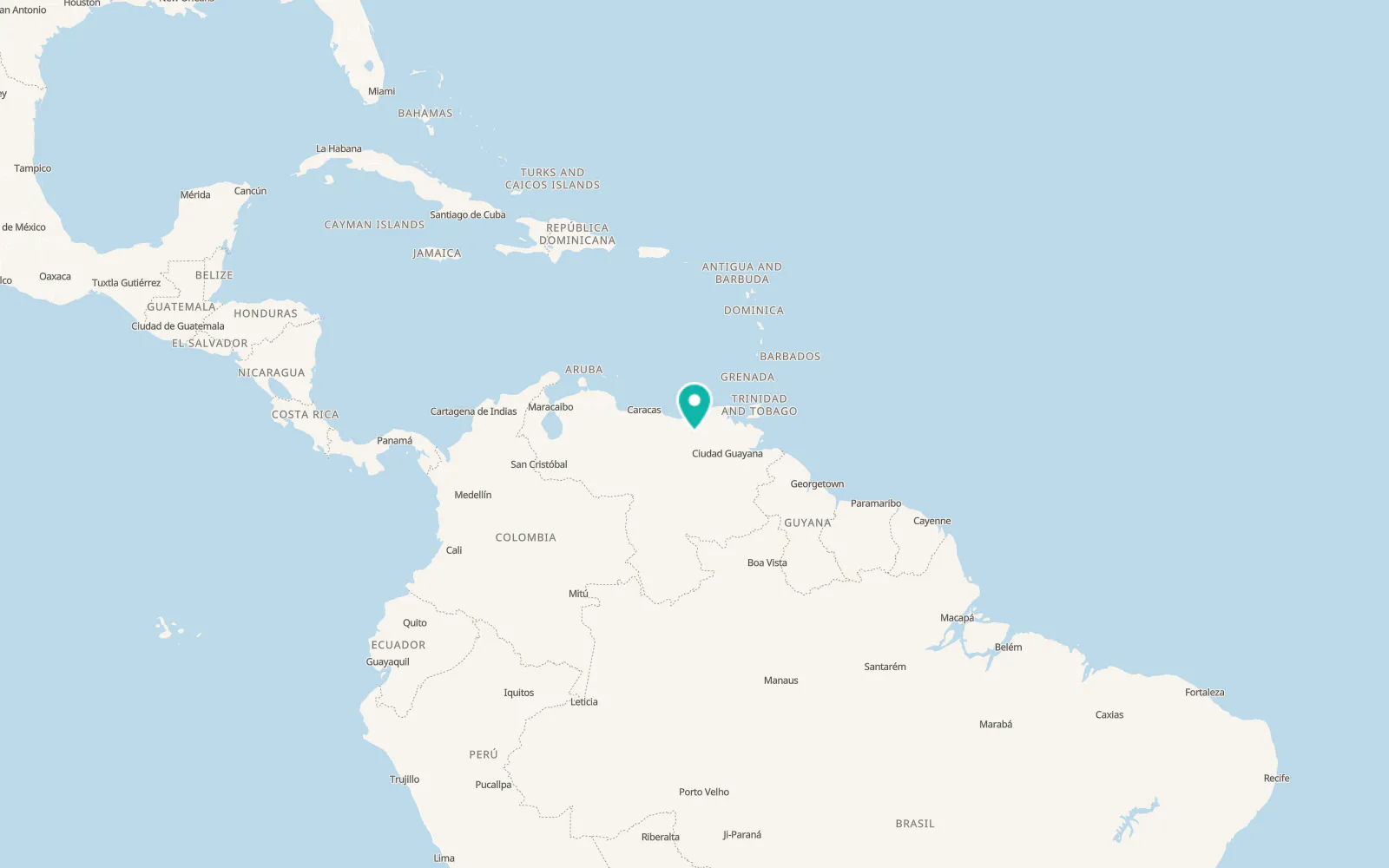 Map of Cantaura