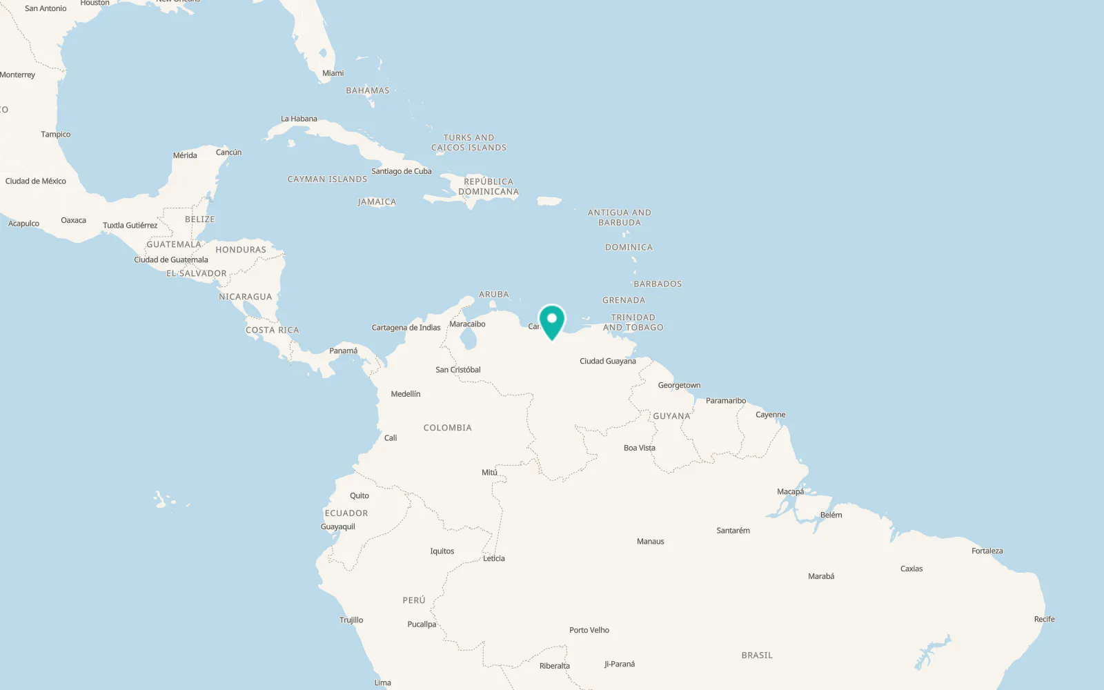Map of Chaguaramas