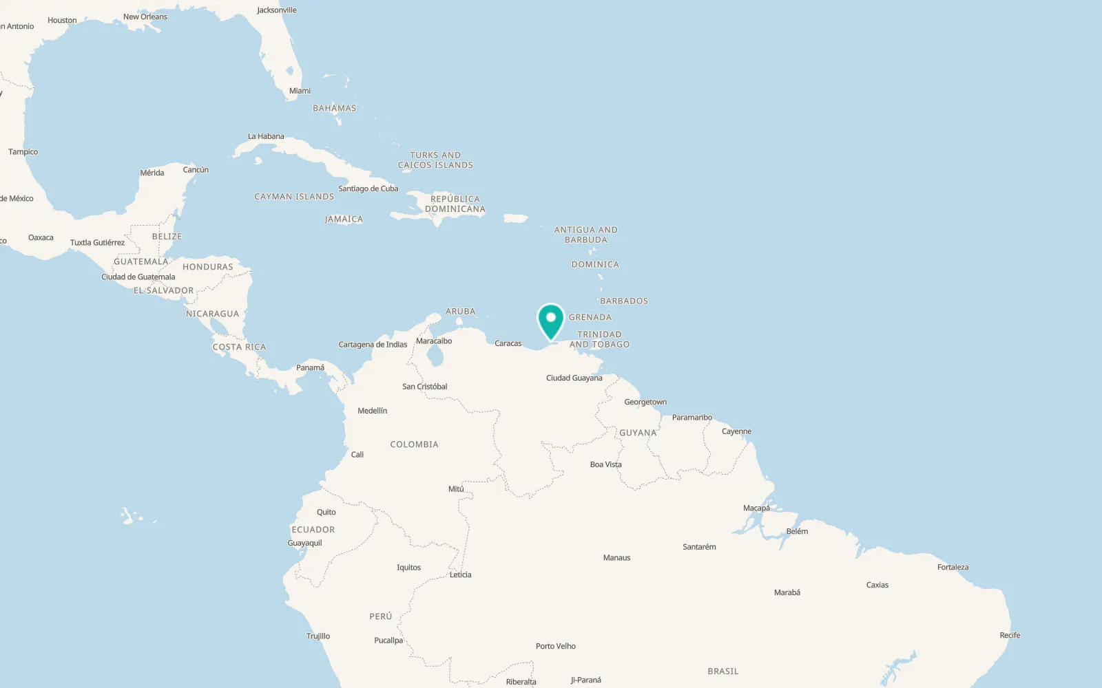 Map of Cumaná