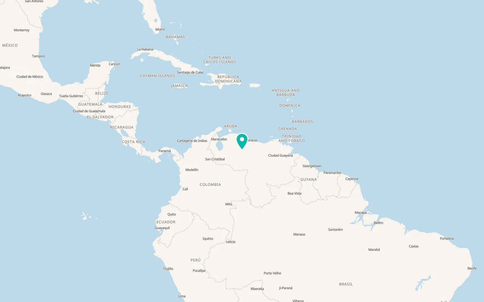 Map of El Baúl