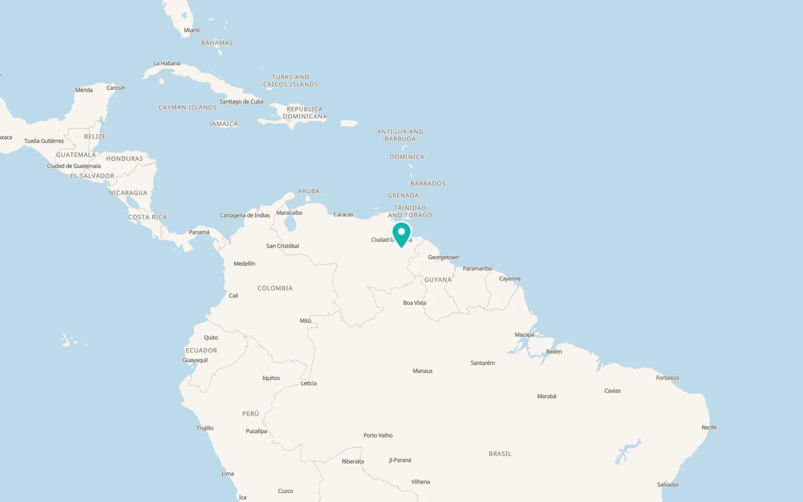 Map of El Callao