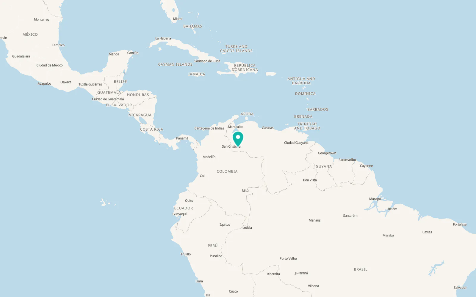 Map of El Cantón