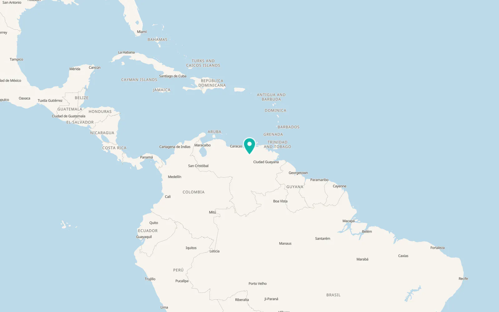 Map of El Chaparro