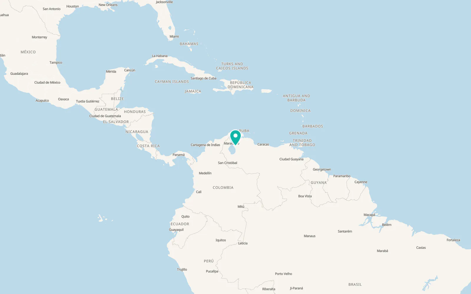 Map of El Corozo