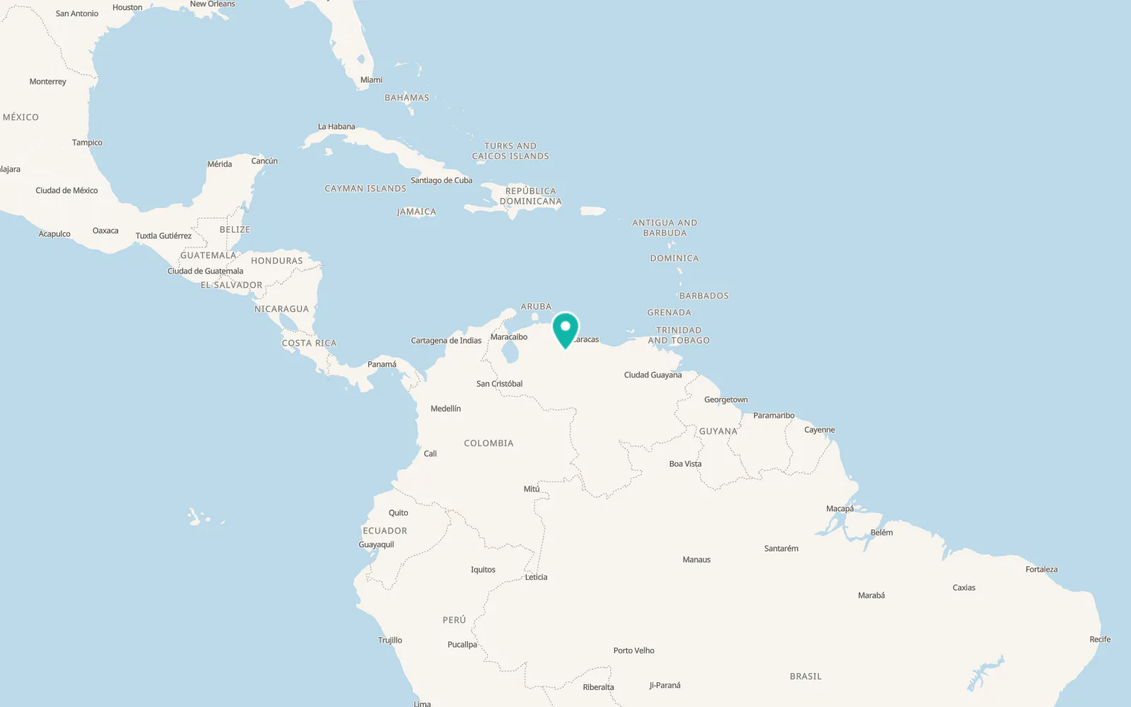 Map of El Pao