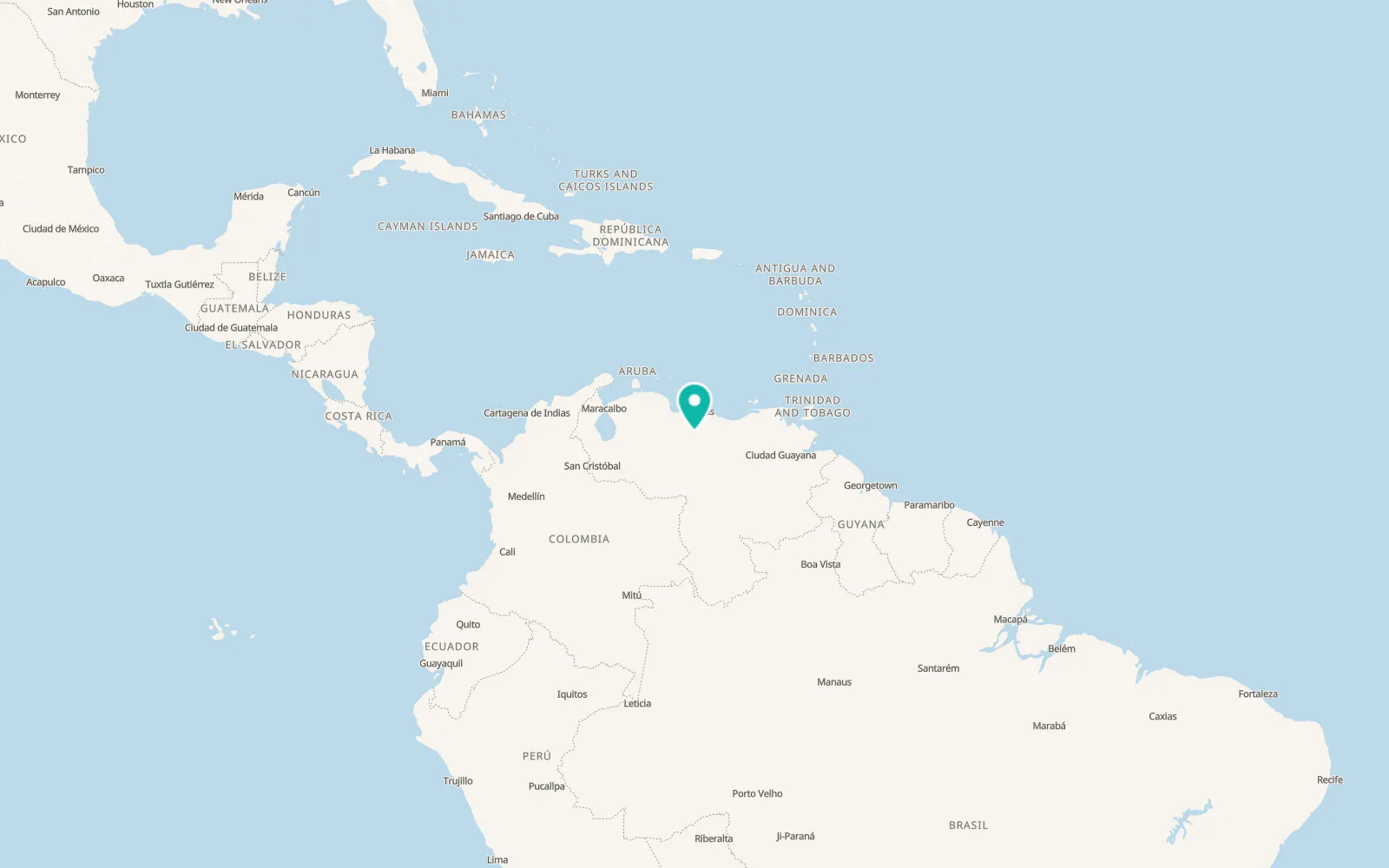 Map of El Sombrero