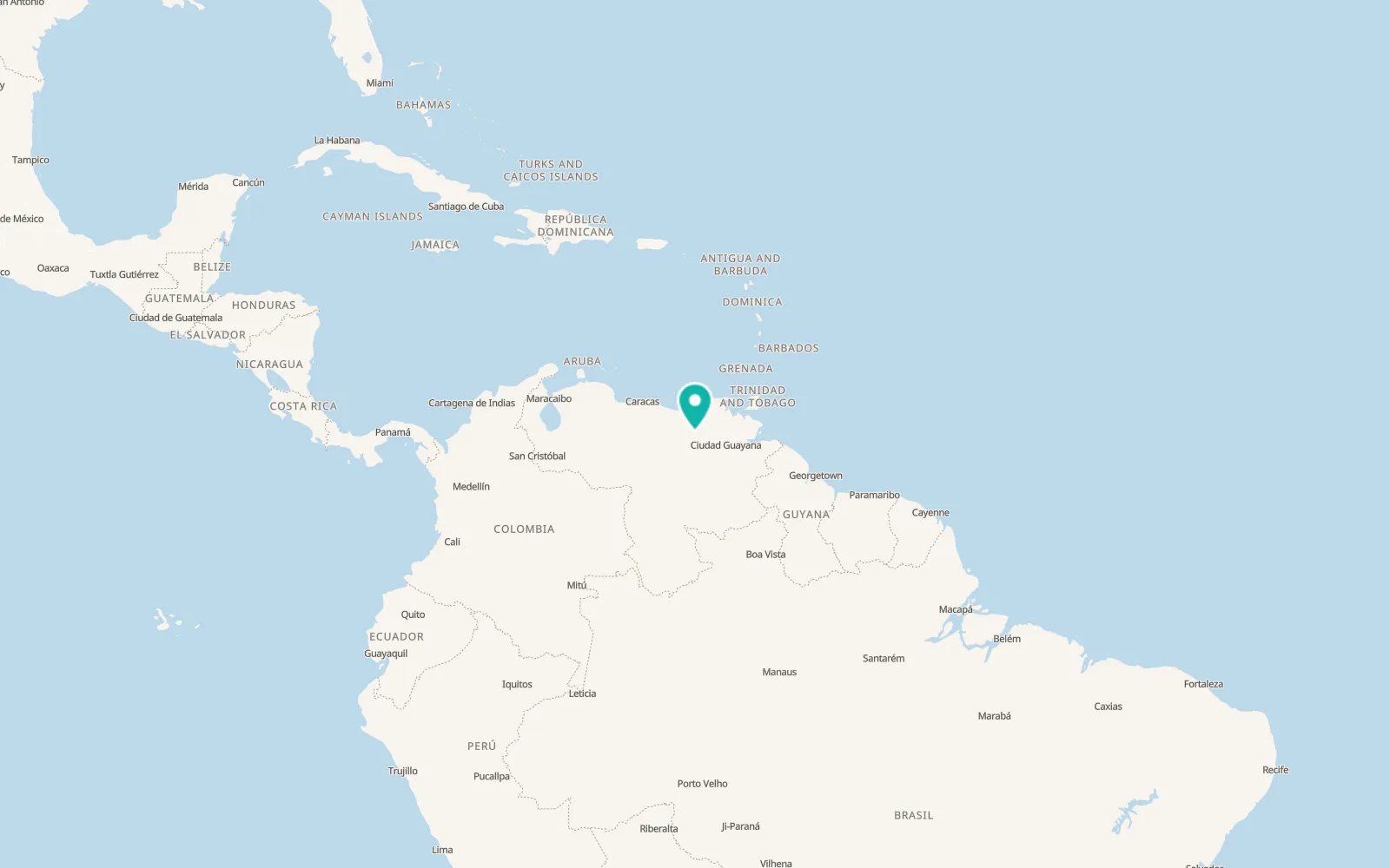Map of El Tigre