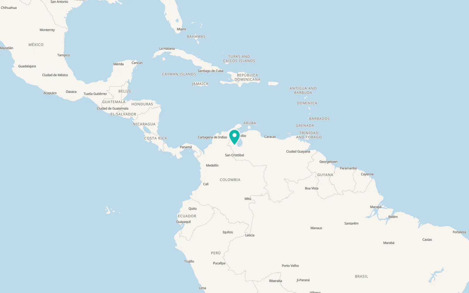 Map of Encontrados