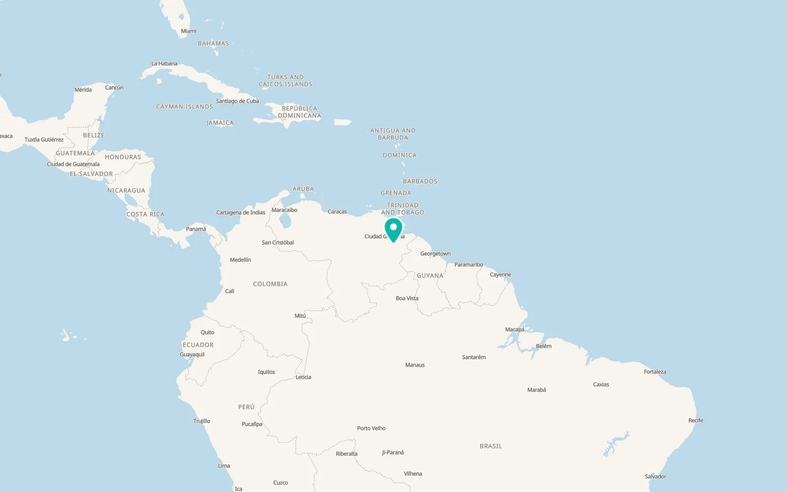 Map of Guasipati