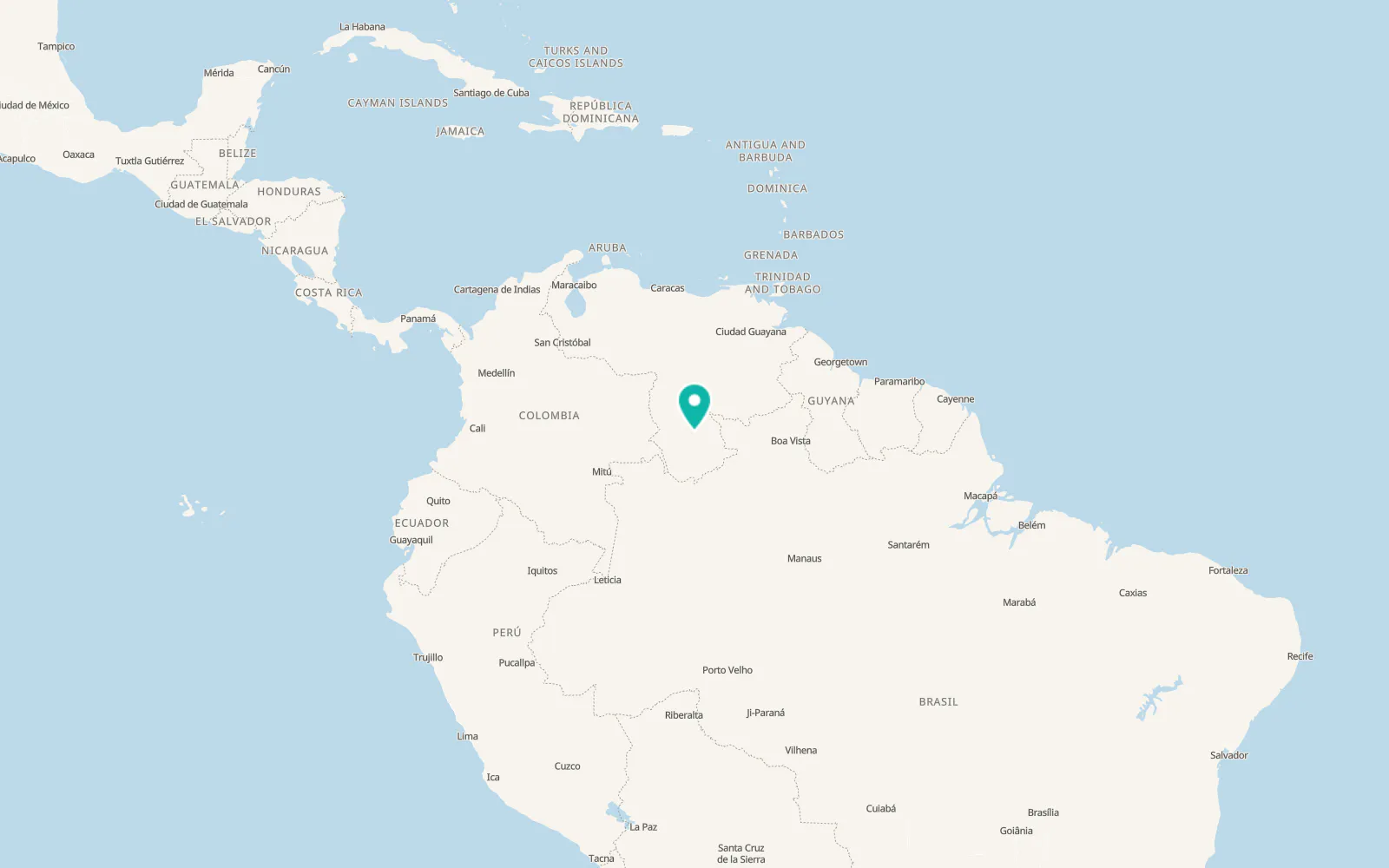 Map of La Esmeralda