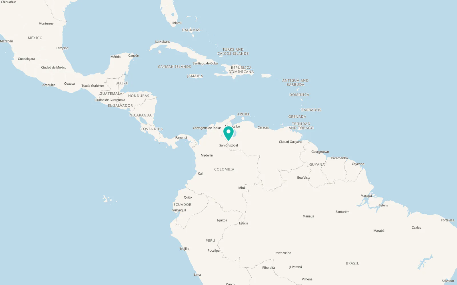 Map of La Fría