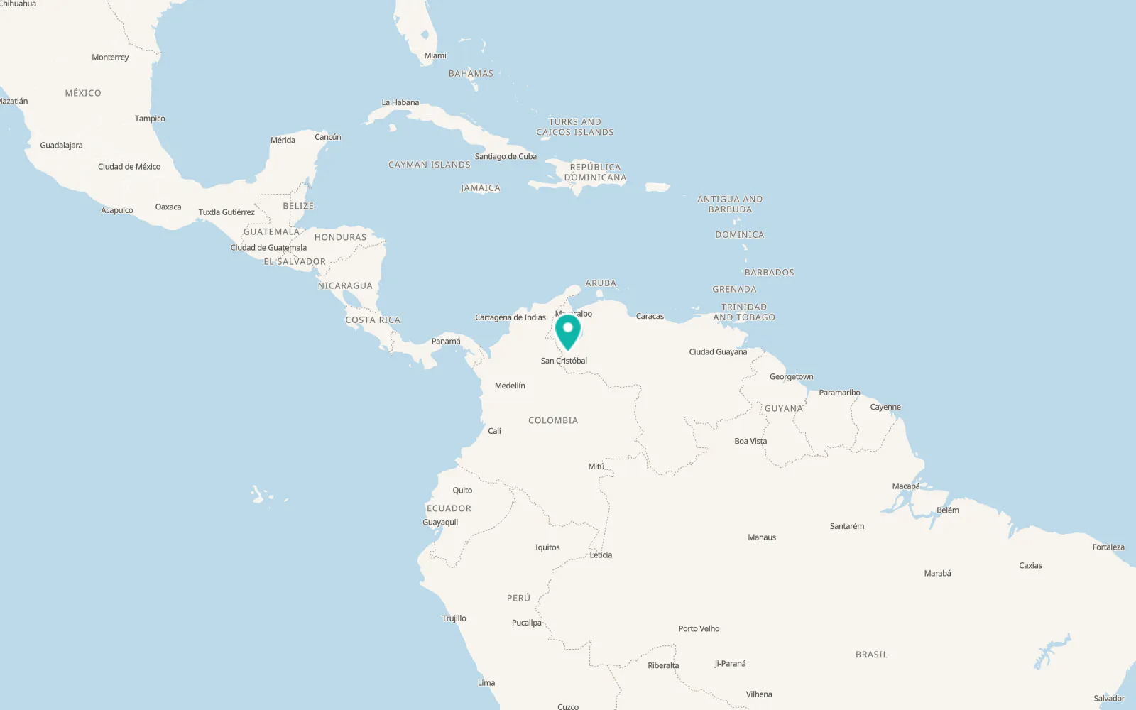 Map of La Grita