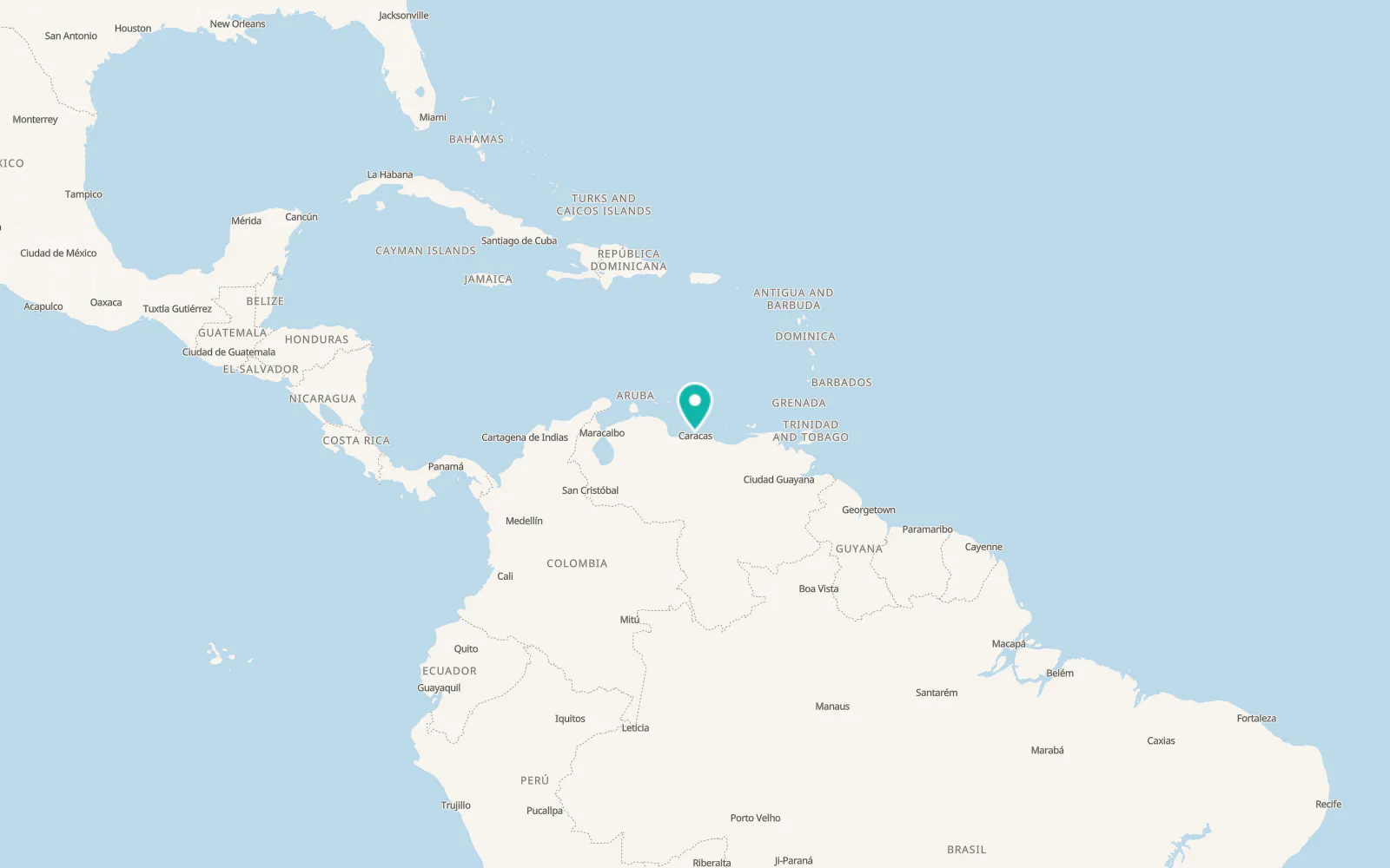 Map of La Guaira